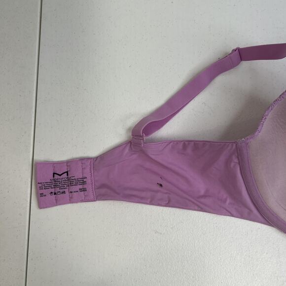 Maidenform 36D Bra Demi T-Shirt Purple Lace Lightly Padded Underwire DM7543 - Picture 13 of 16